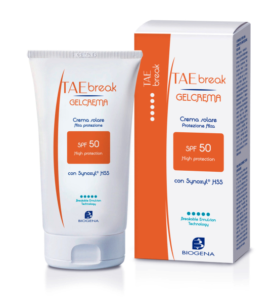 Солнцезащитная эмульсия SPF 50 для лица и тела Tae Break Gelcrema BIOGENA 150 мл